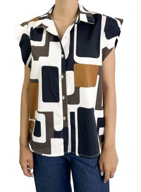 Camicia con forme geometriche